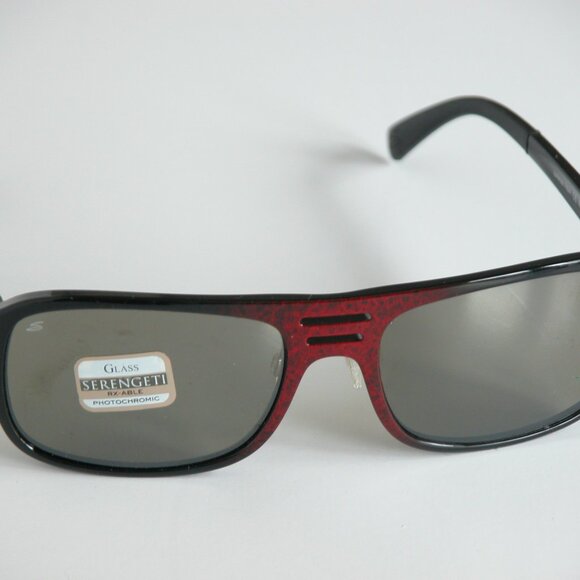 NEW Serengeti Sunglasses Lorenzo Shiny Red Granite 7654 - Picture 3 of 9